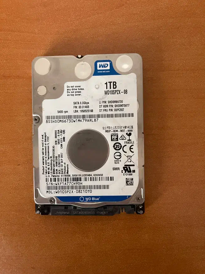 فروش یک عدد هارد western یک ۱ ترابایت لپتابی|قطعات و لوازم جانبی رایانه|تبریز, |دیوار