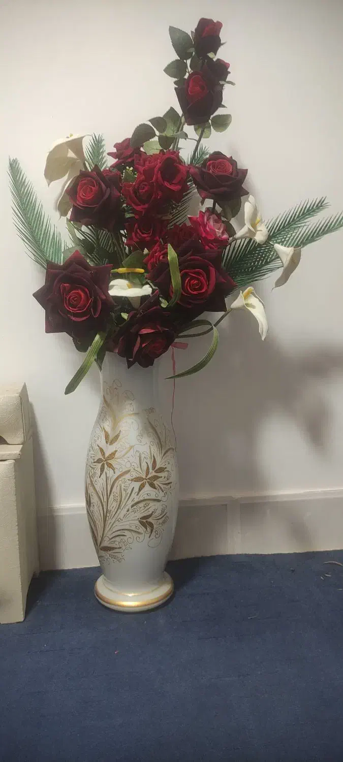 گل و گلدان سرامیکی|گل مصنوعی|گناباد, |دیوار