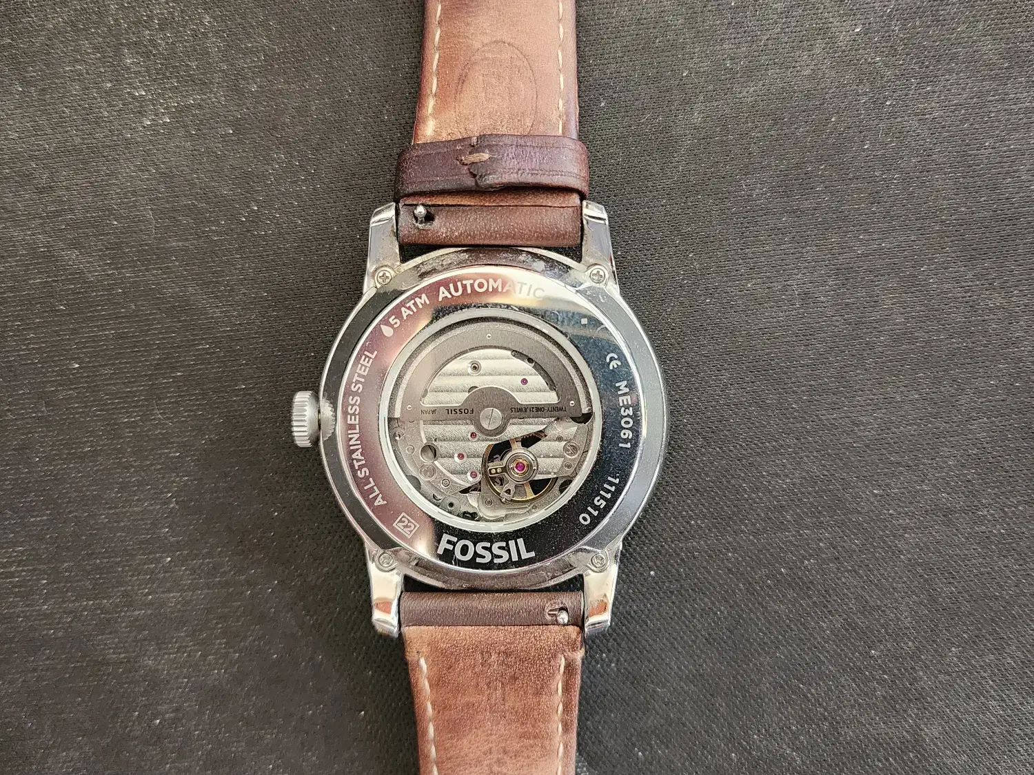 ساعت فسیل fossil اصل اورجینال|ساعت|بابل, |دیوار