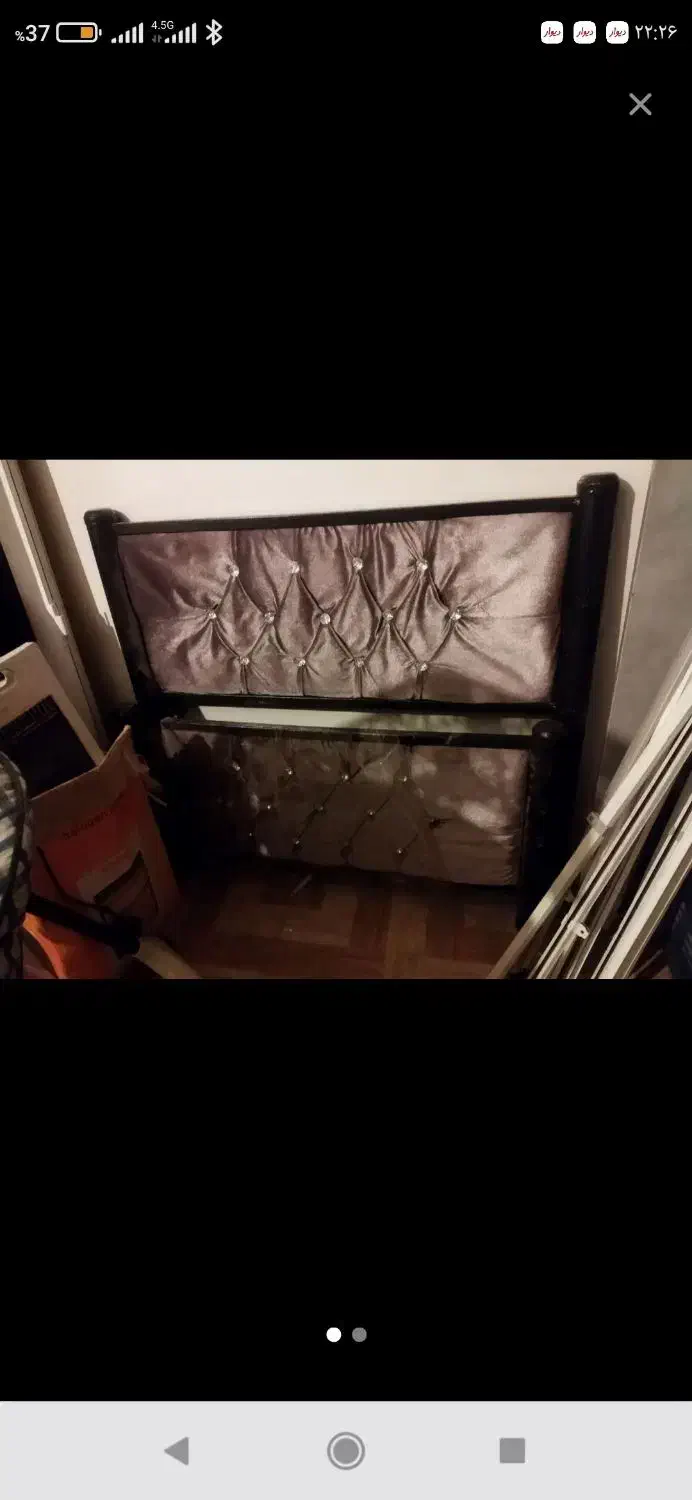 تختخواب تک نفره بزرگ سال|تخت و سرویس خواب|قرچک, میرزائی شمالی|دیوار