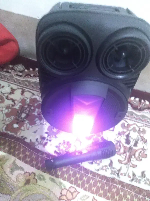 اسپیکر بلوتوثی ۶ اینچ با کارتن میکروفون روشه|سیستم صوتی خانگی|الشتر, |دیوار