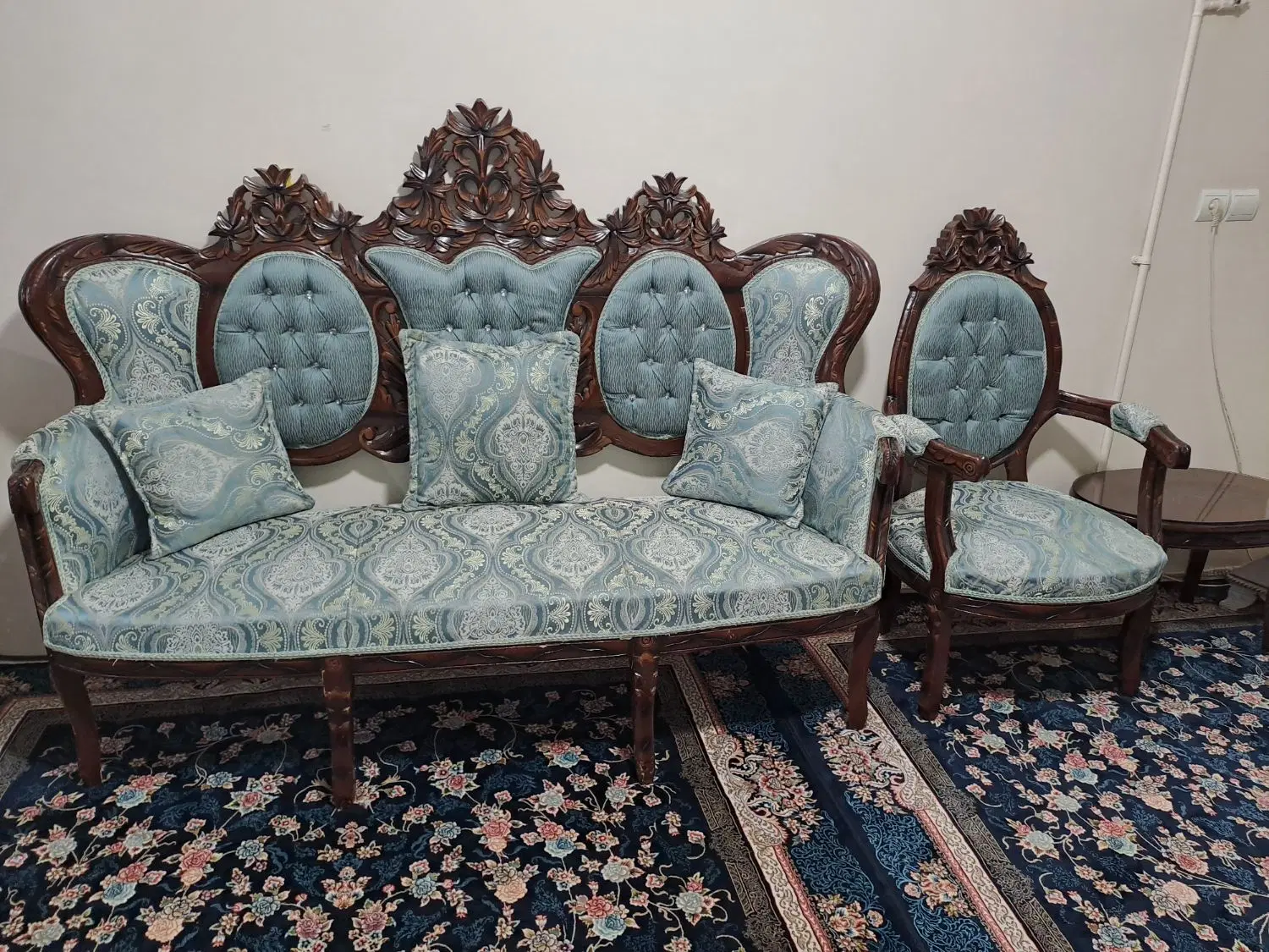 مبل نه نفره با عسلی|مبلمان خانگی و میز عسلی|تهران, نعمتآباد|دیوار