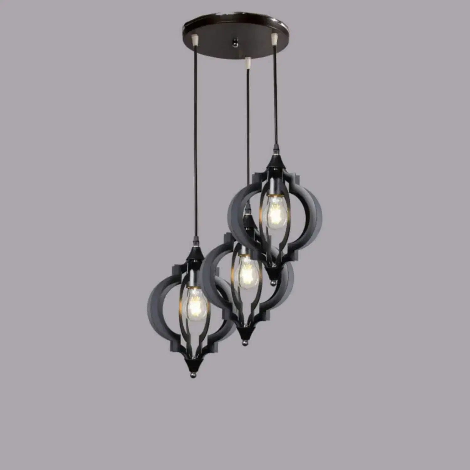 آویز سه شعله زولا|لوستر و چراغ آویز|مشهد, دانش|دیوار