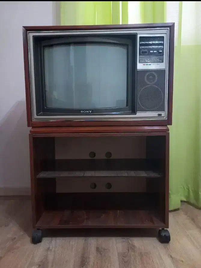 تلویزیون عتیقه سونی|کلکسیون اشیاء عتیقه|شیراز, بید زرد|دیوار
