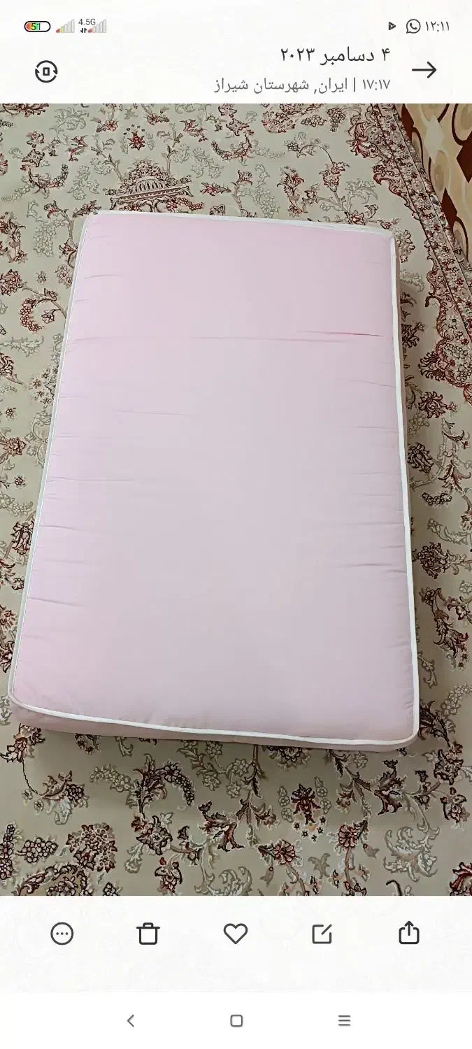 یک عدد خوشخواب کودک|تشک تختخواب|شیراز, میانرود|دیوار