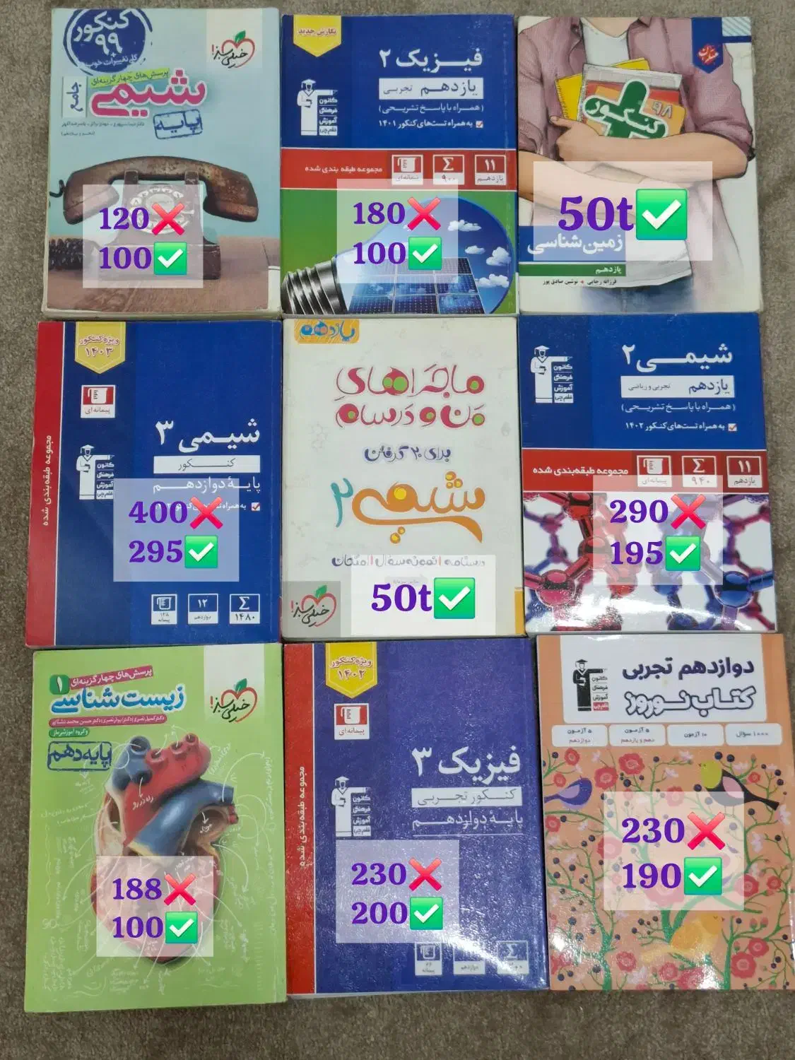 کتاب های کنکور کتاب ها نو و در حد نو هستن|کتاب و مجله آموزشی|آزادشهر, |دیوار