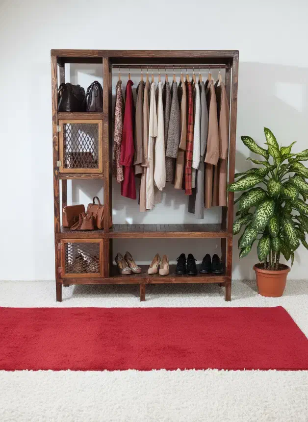 رگال قهوه‌ای|کتابخانه، شلف، قفسه‌های دیواری|یاسوج, |دیوار