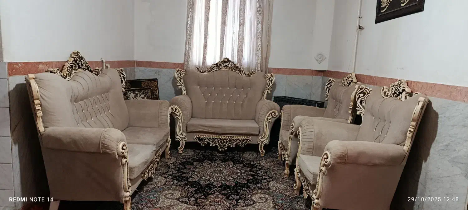 مبل سلطنتی ۷نفره|مبلمان خانگی و میز عسلی|دشتابی, |دیوار