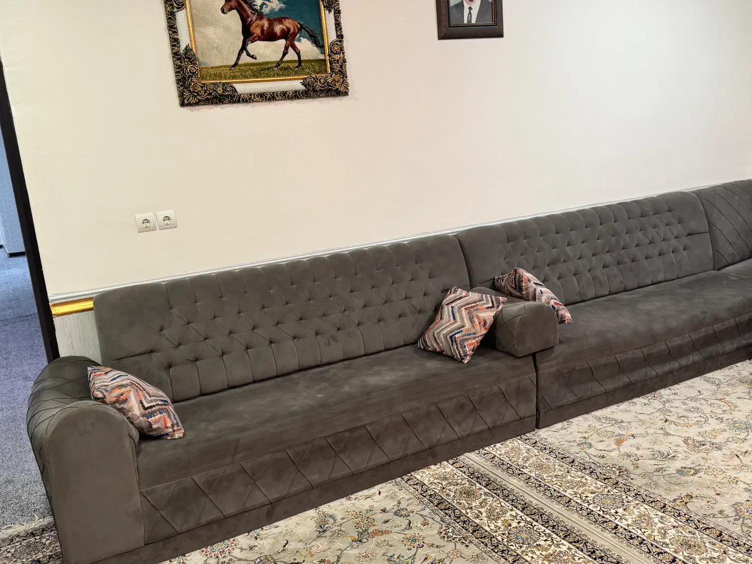 مبلمان خلیجی سلطنتی تمیزشیک پارچه نانوقیمت استثنای|مبلمان خانگی و میز عسلی|اهواز, زرگان|دیوار