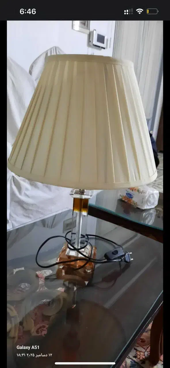 اباژور رومیزی کریستال|چراغ خواب و آباژور|تربتحیدریه, مظفریه|دیوار