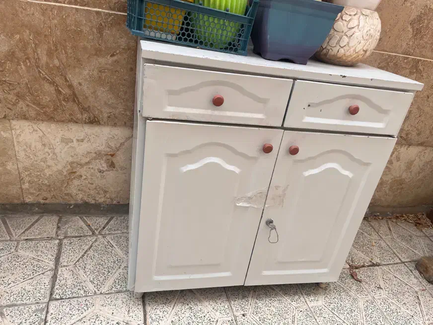 کابینت فلزی دو درب|آب‌چکان و نظم‌دهنده ظروف|اراک, |دیوار