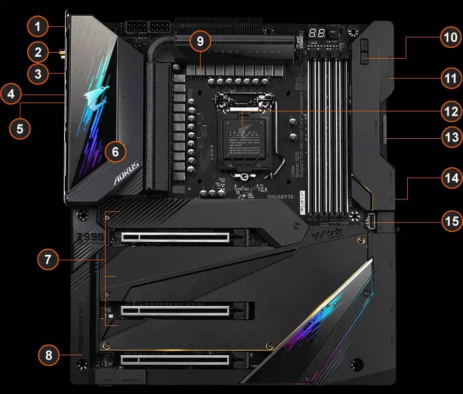 باندل z590aorus xtremeو سی پی یو i5 11400f|قطعات و لوازم جانبی رایانه|ری, جوانمرد قصاب|دیوار
