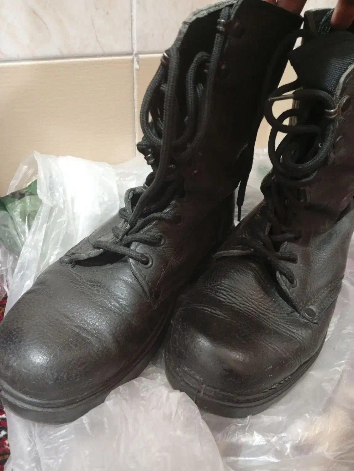 پوتین اموزشی سرباز|کیف، کفش، کمربند|آق قلا, |دیوار