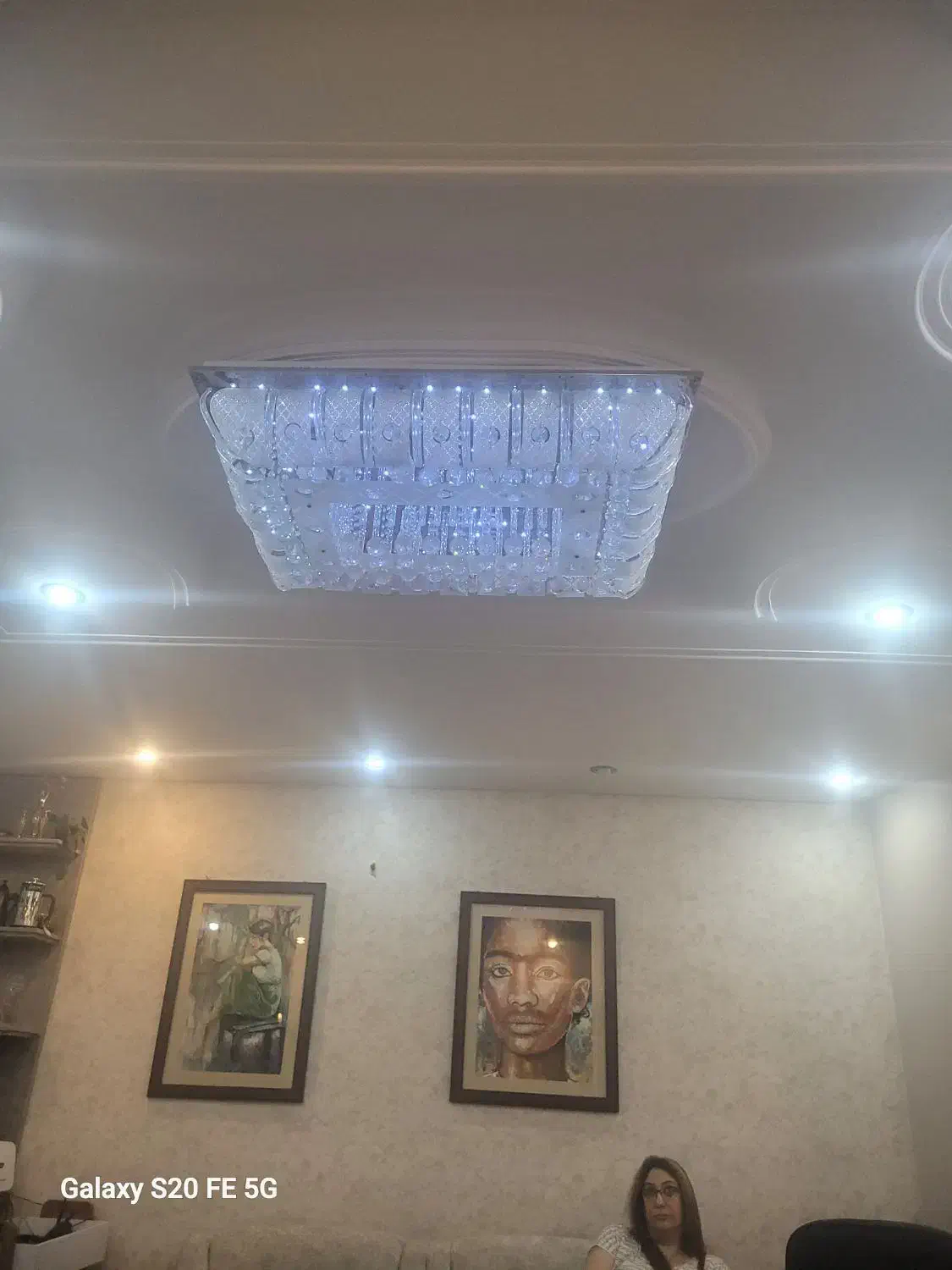 لوستر 100*70. شیک  نور سه حالته|لوستر و چراغ آویز|شیراز, بعثت|دیوار