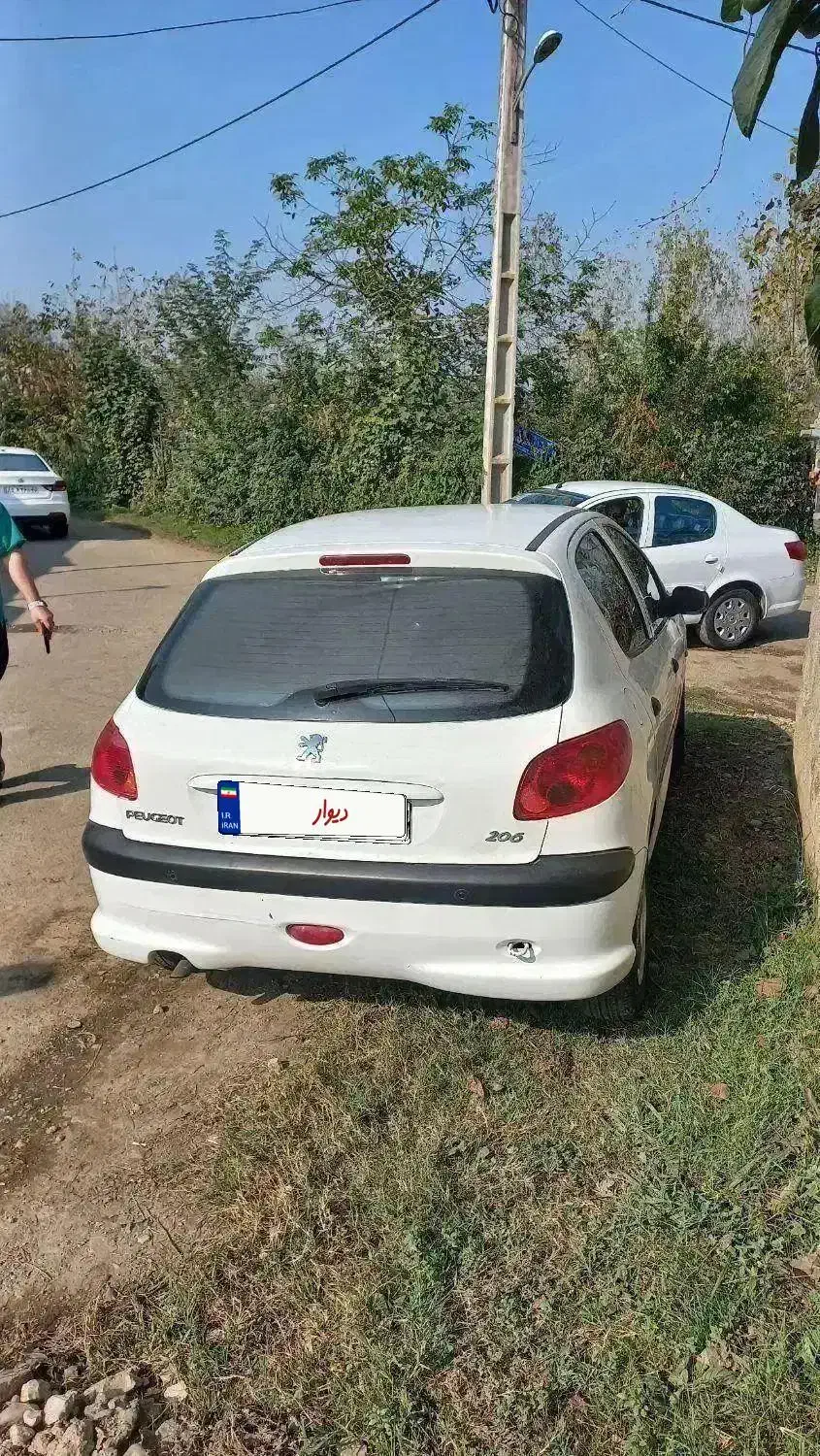 پژو ۲۰۶ تیپ ۲ TEU3 مدل ۹۴ بی رنگ|خودرو سواری و وانت|رشت, احمد گوراب|دیوار