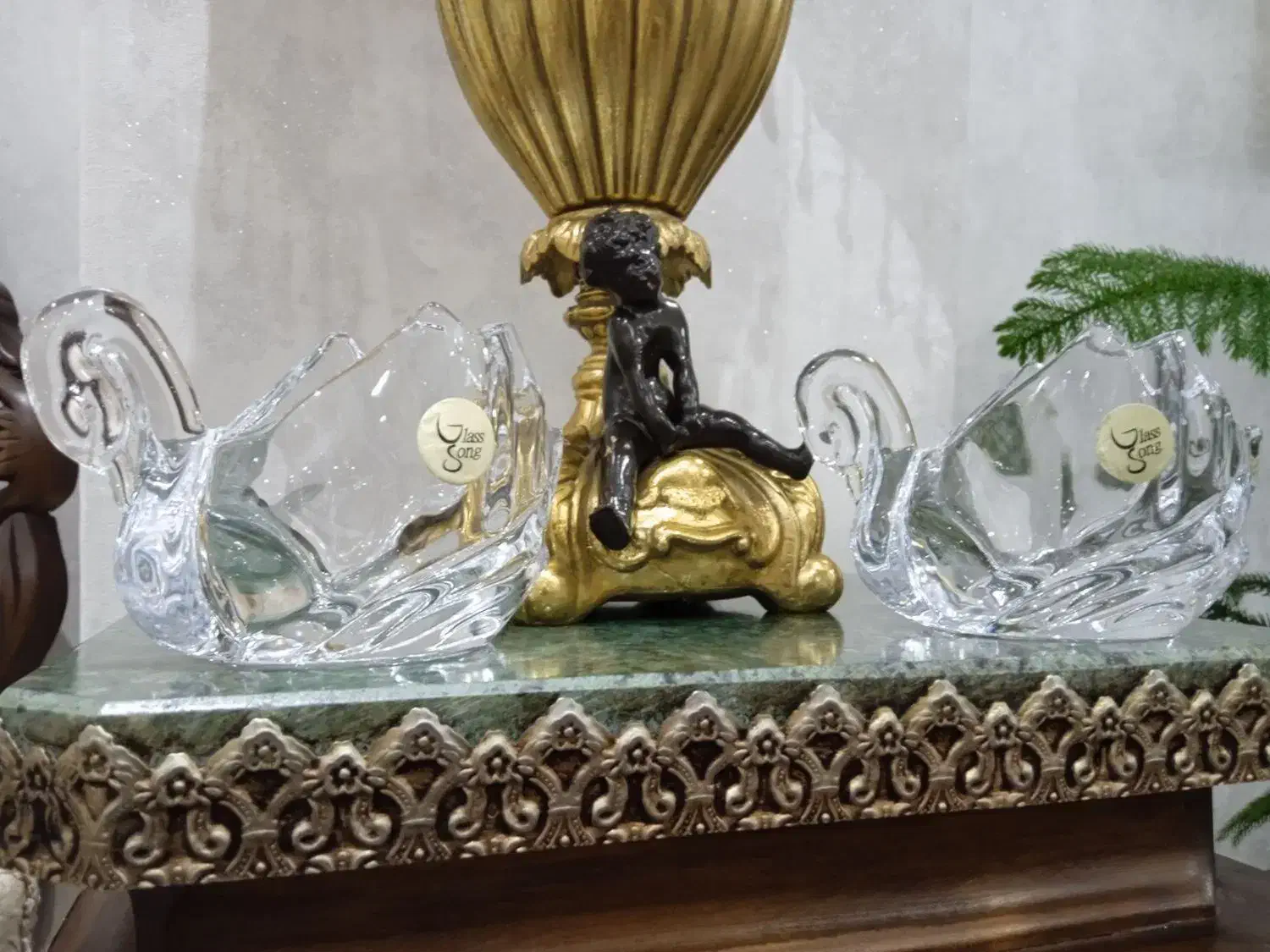 جا شمعی کریستالی خارجی|صنایع دستی و سایر لوازم تزئینی|تبریز, |دیوار