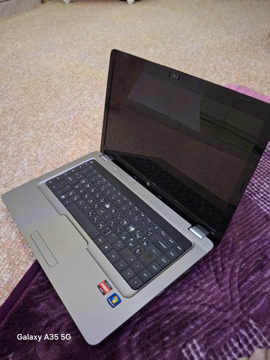 فروش لب تاب hp g62|رایانه همراه|لامرد, |دیوار