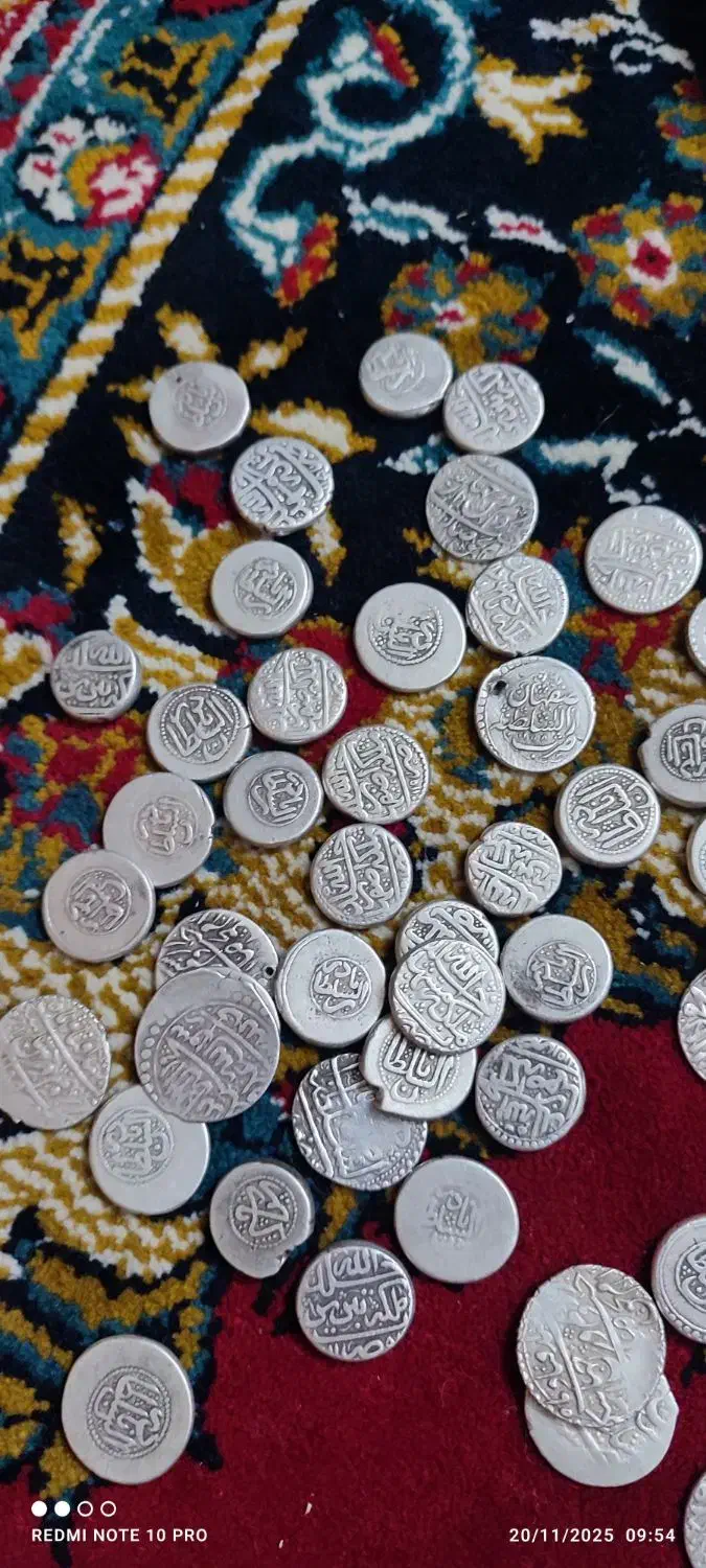 سکه نقره اشیا قدیمی|کلکسیون سکه، تمبر، اسکناس|شاهین‌شهر, مخابرات (شهید بهشتی)|دیوار