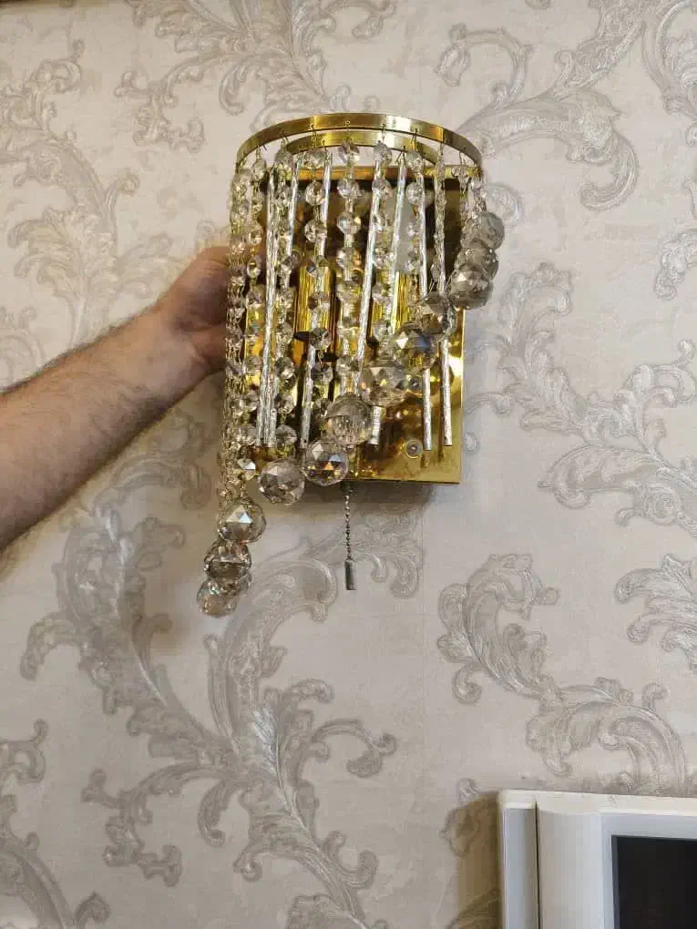 دیوار کوب کریستال|لوستر و چراغ آویز|تهران, جهاد|دیوار