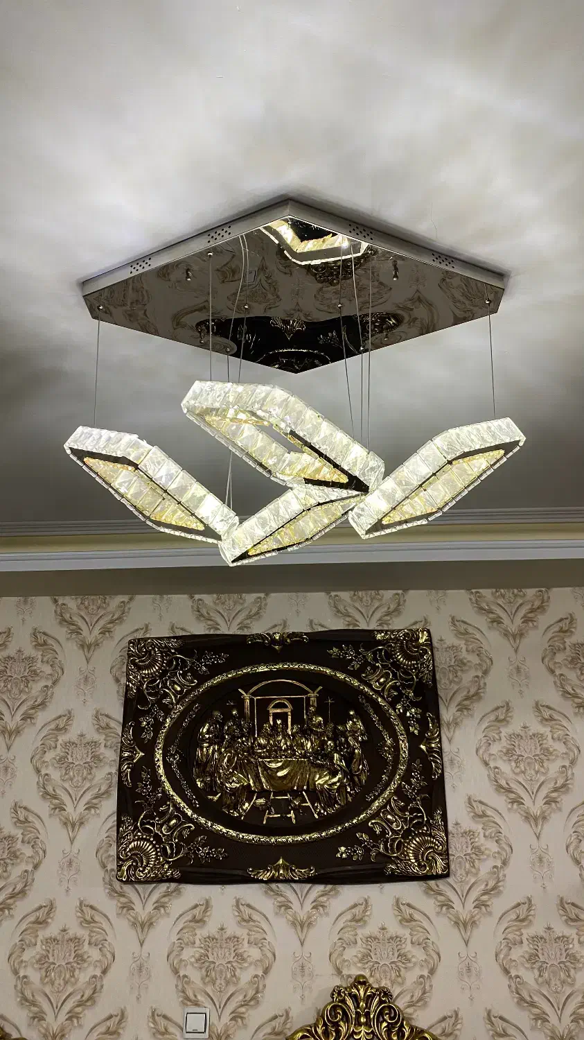 لوستر کریستالی|لوستر و چراغ آویز|ماهدشت, |دیوار