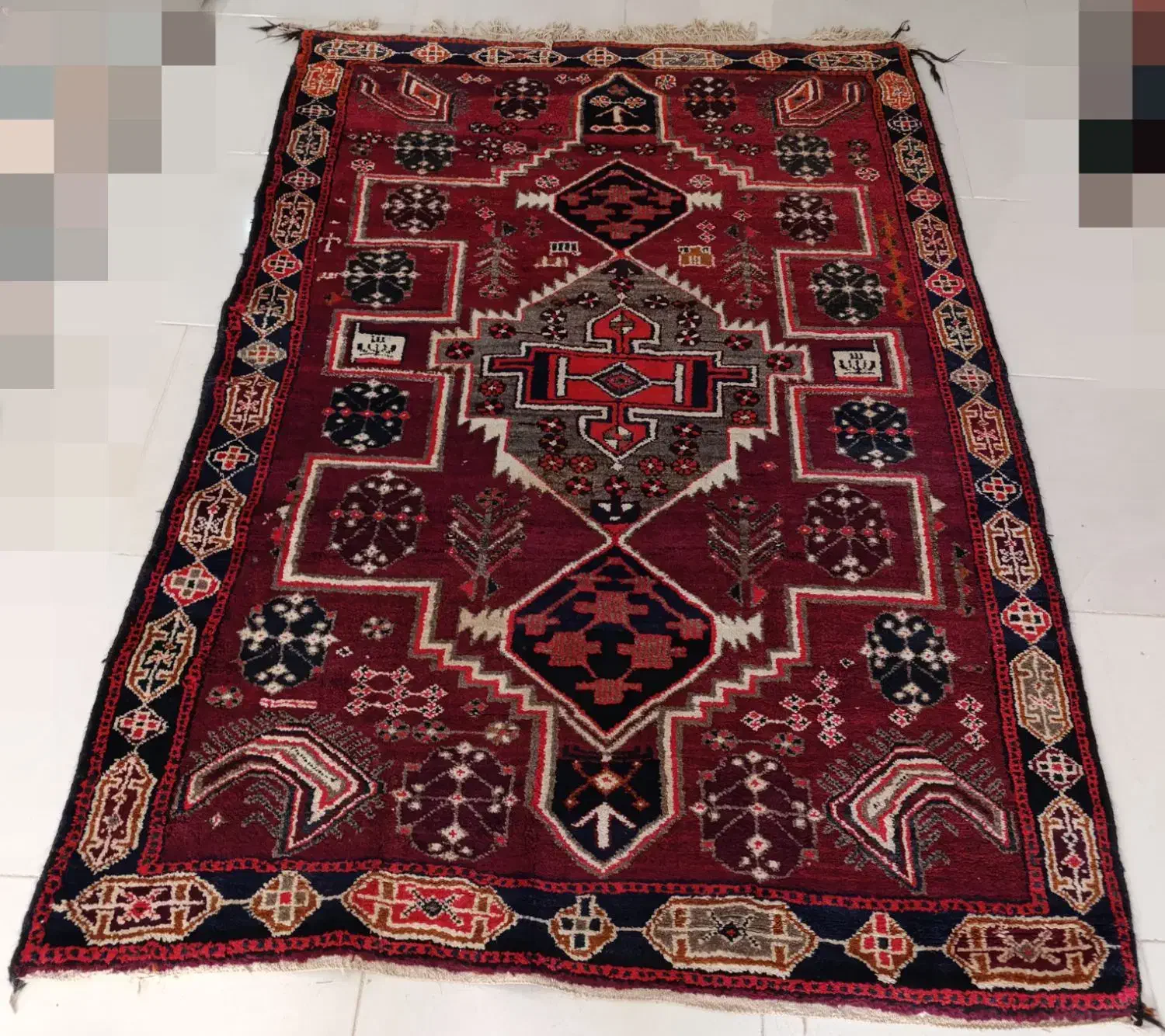 فرش لری|فرش|خرم‌آباد, |دیوار