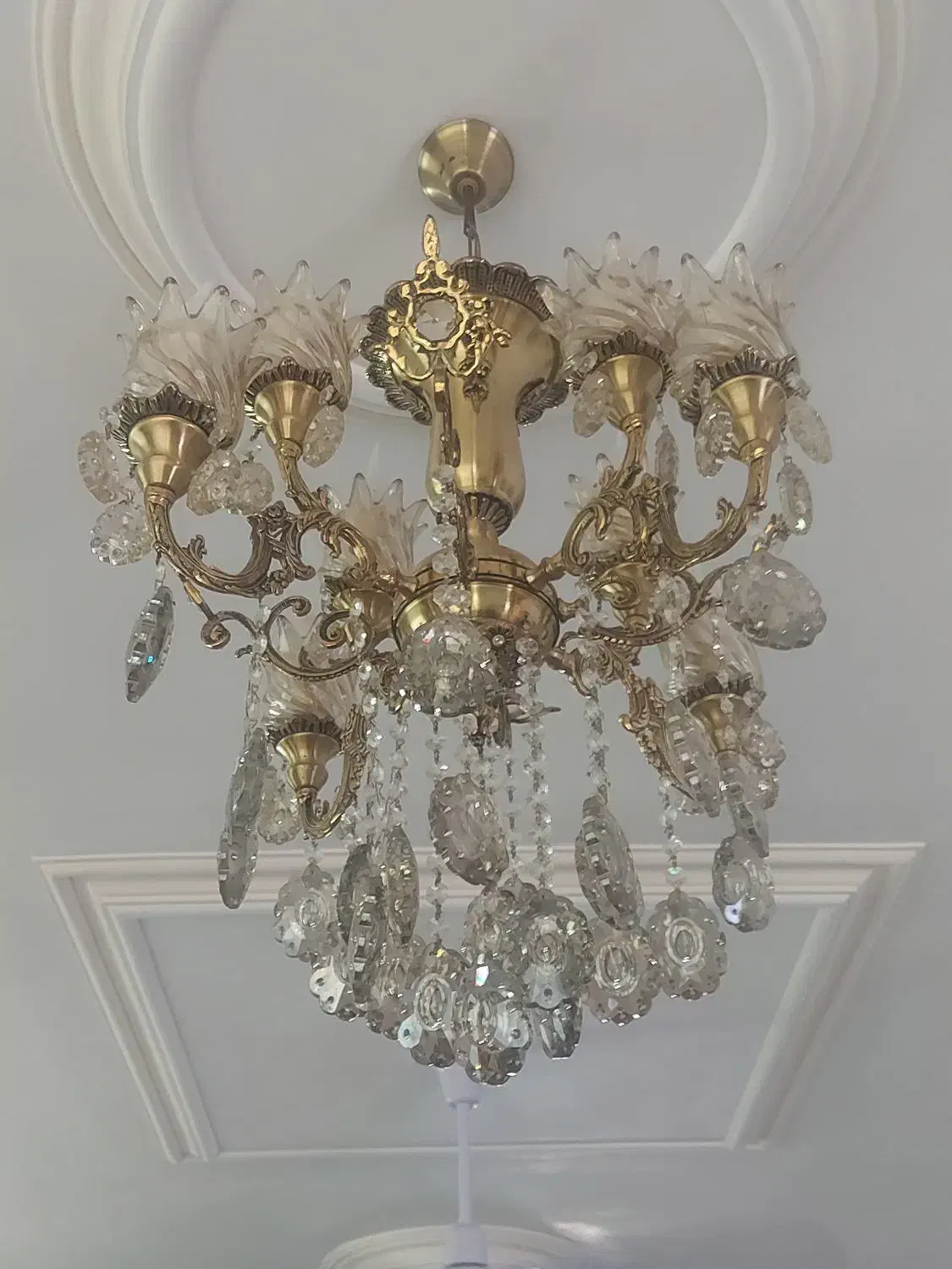 لوستر برنز ۱۲شاخه|لوستر و چراغ آویز|اردبیل, |دیوار