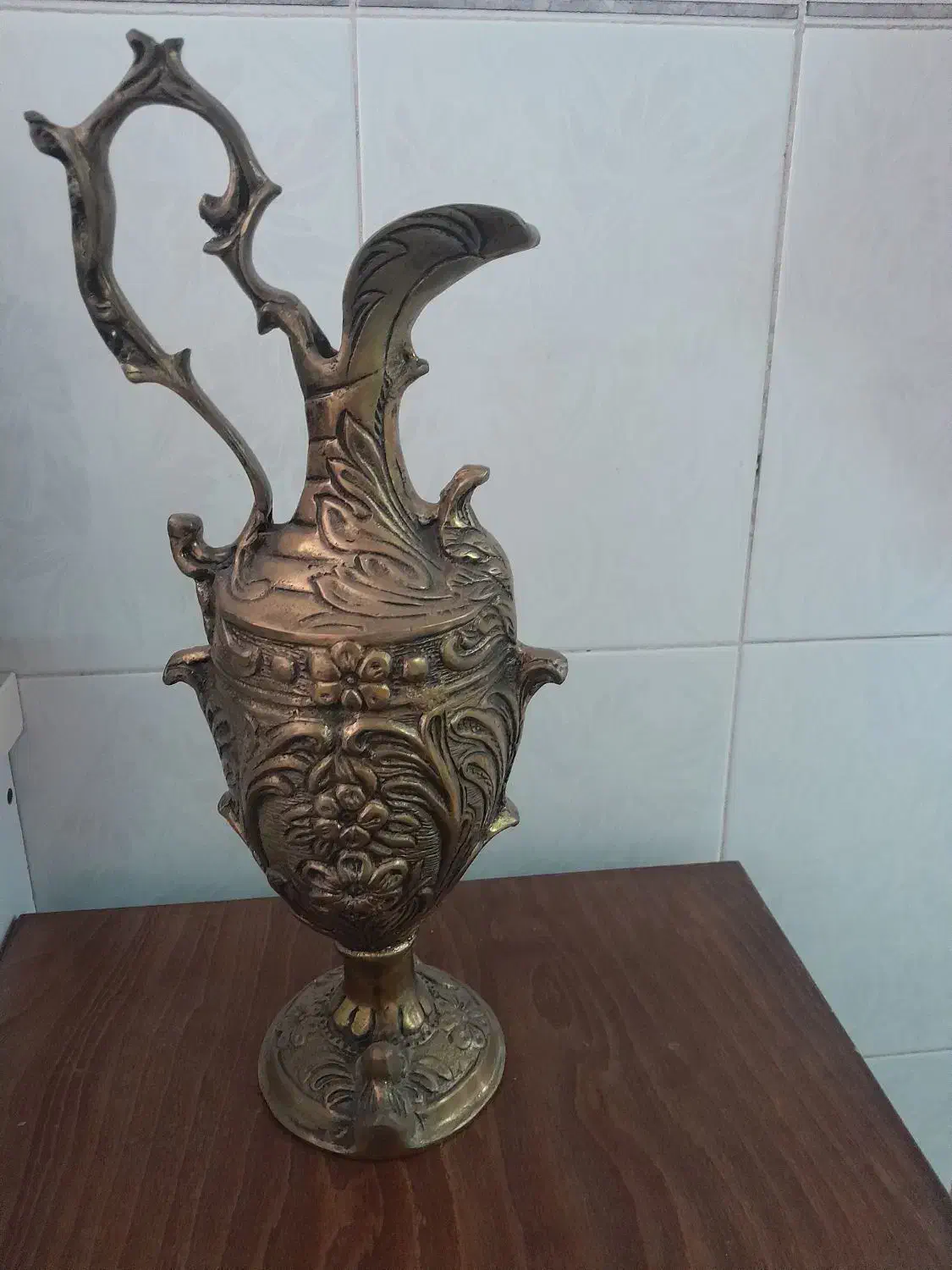 لوستر آباژور پارچ و جاردین برنز|لوستر و چراغ آویز|اراک, |دیوار