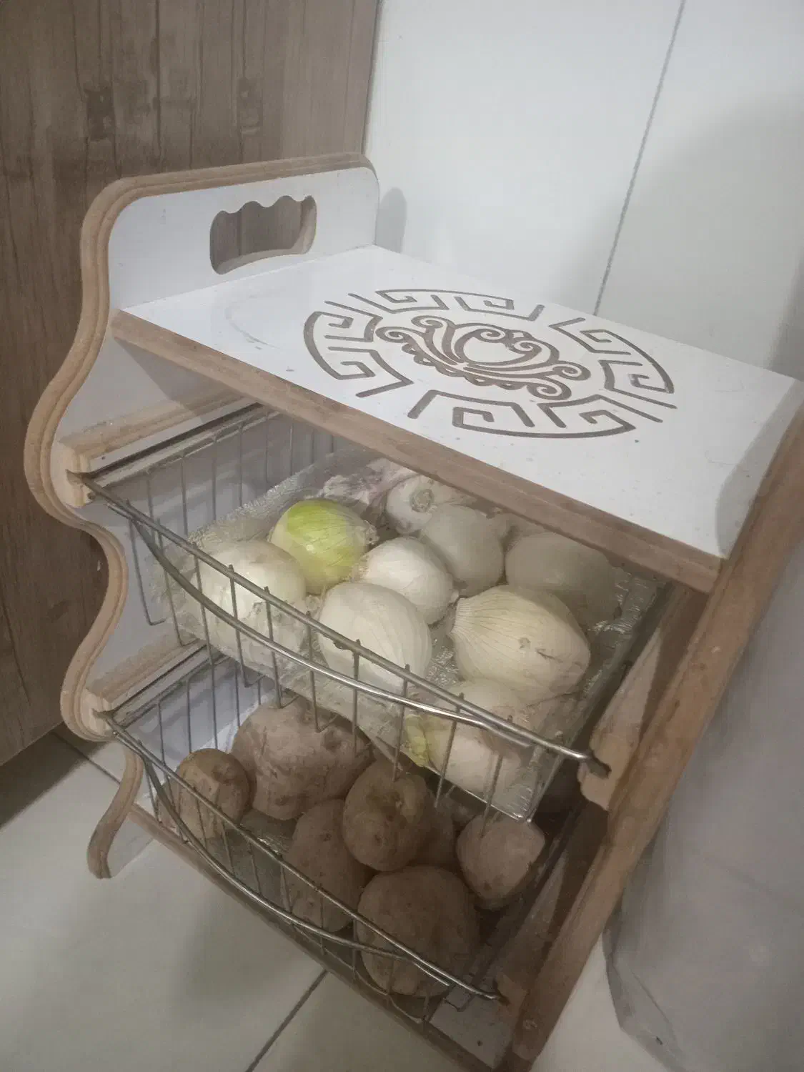 جا سیب زمینی و پیاز|ظروف نگهدارنده، پلاستیکی، یک‌بارمصرف|تهران, شهرک رضویه|دیوار