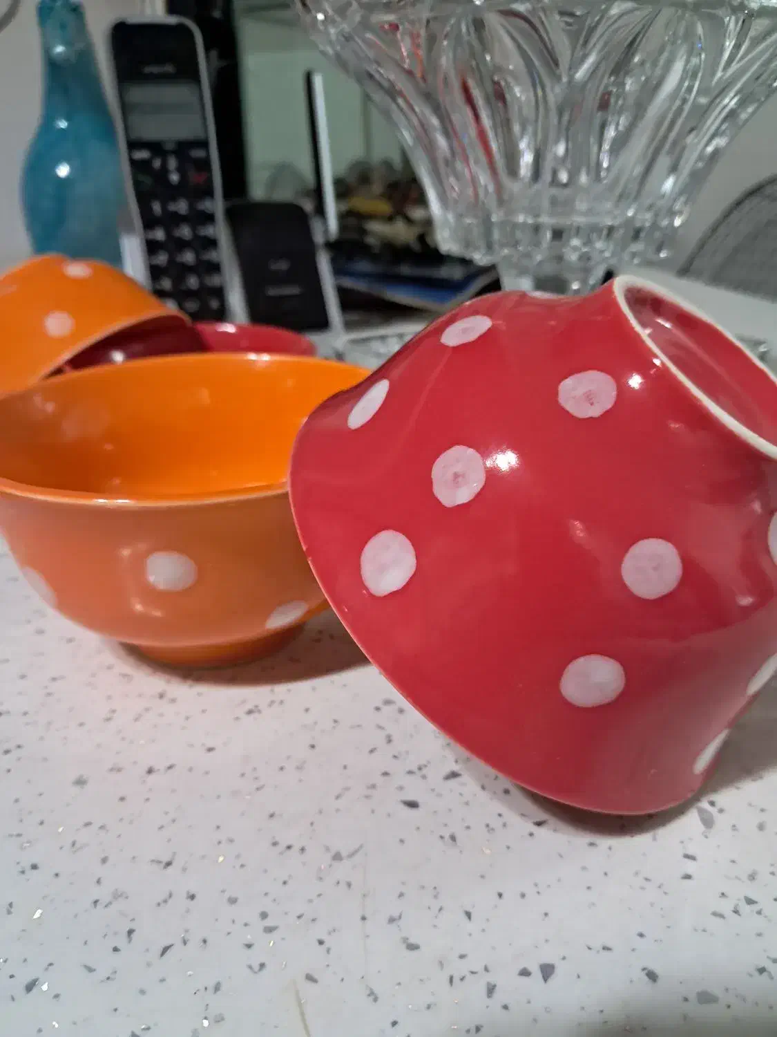 کاسه چینی طرح خالخالی جدید|ظروف سرو و پذیرایی|لنگرود, |دیوار