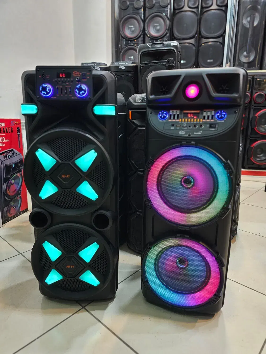 اسپیکر باند سیستم صوتی دوساب ۱۲ اینچ وارداتی ۱متری|سیستم صوتی خانگی|تبریز, |دیوار