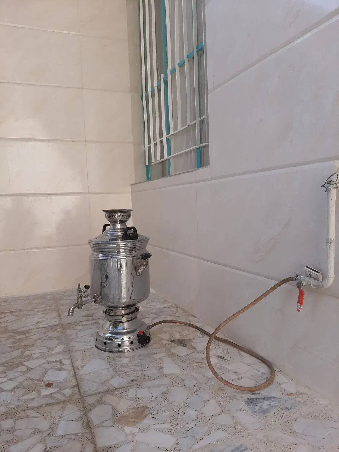 سماور گازی استیل ۱۵ لیتری|سماور، چایساز، قهوهساز|خرمآباد, |دیوار