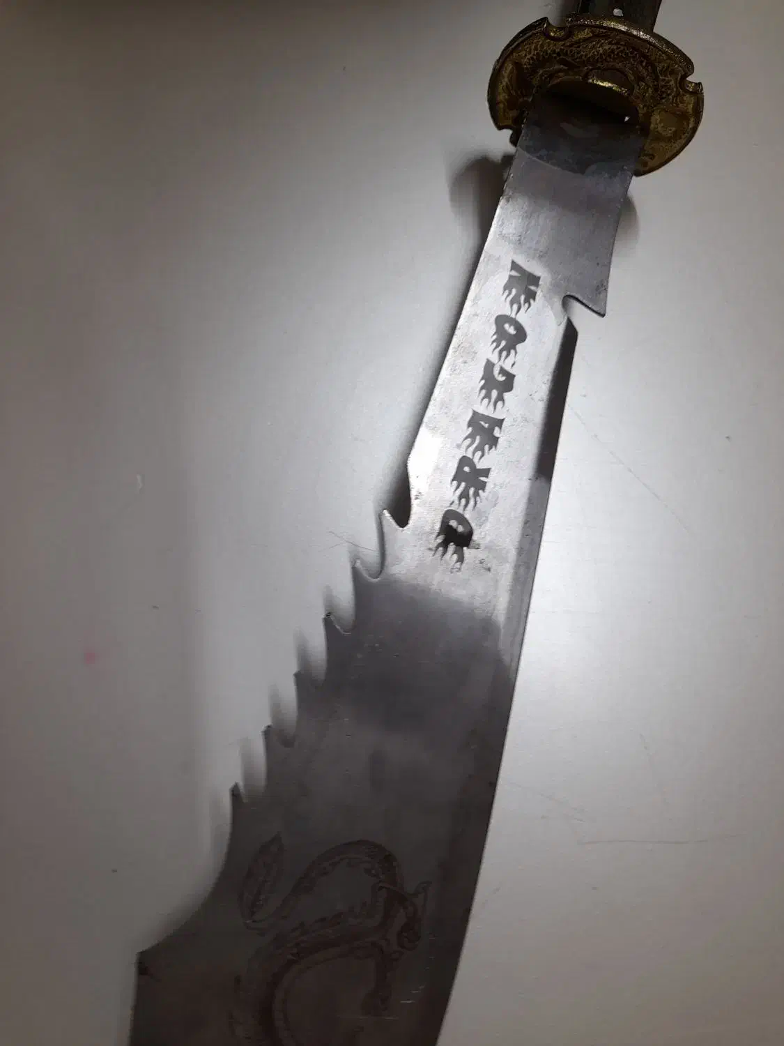 شمشیر طرح سامورایی|کلکسیون اشیاء عتیقه|زنجان, |دیوار