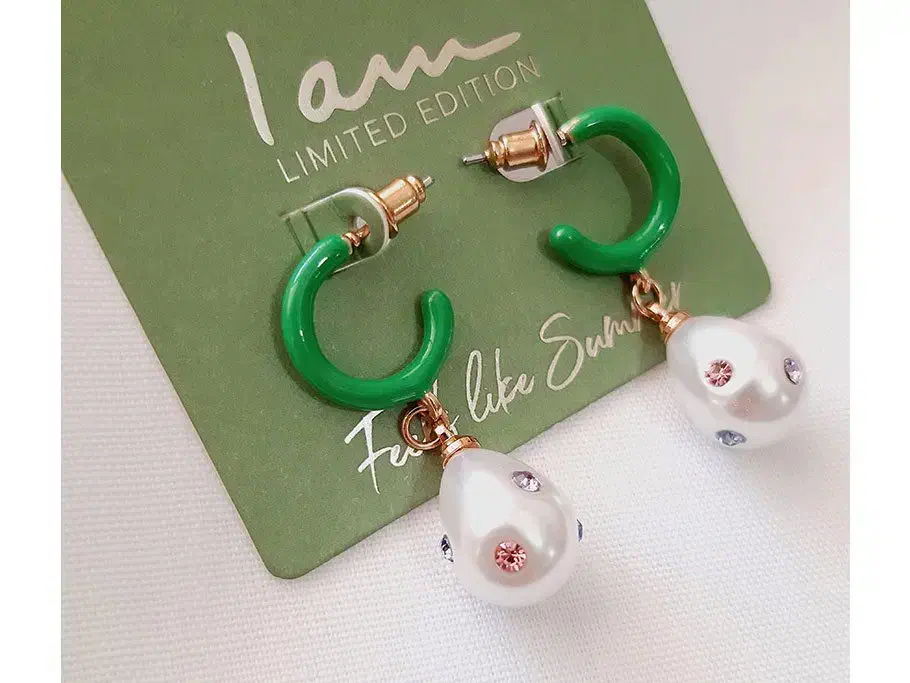 گوشواره نیم حلقه ای آویزدار مروارید نگینی چند رنگ|بدلیجات|زنجان, |دیوار