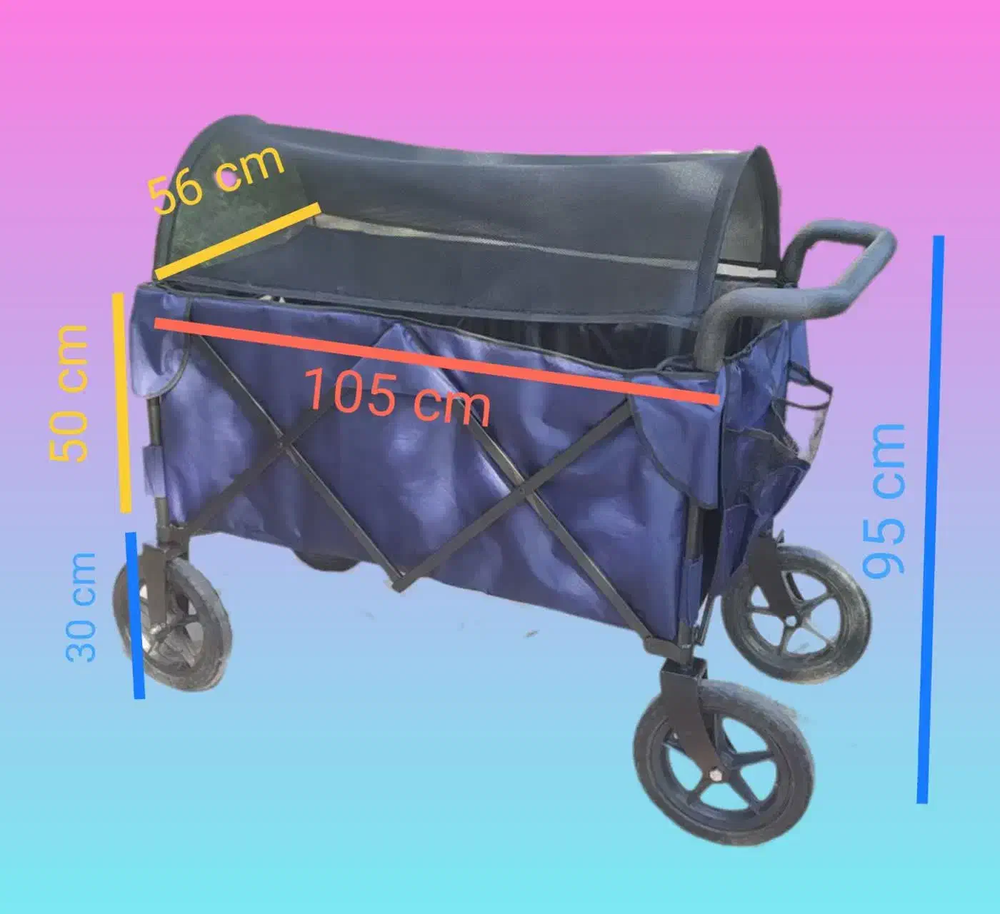 کالسکه واگنی( چرخ دستی تاشو)|کالسکه و لوازم جانبی|مشهد, کارگران|دیوار