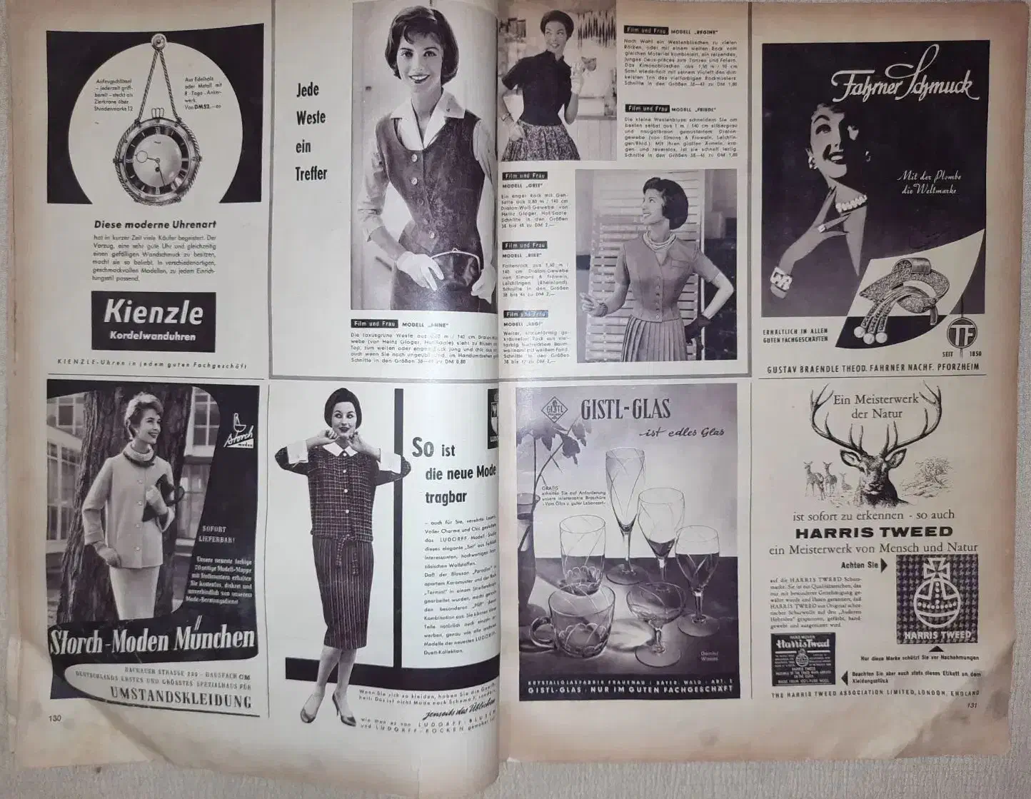 دومجله‌ی قدیمی مُد کلاسیک اروپایی نسخه‌ی اصلی۱۳۲۰ه|کلکسیون اشیاء عتیقه|خمام, |دیوار