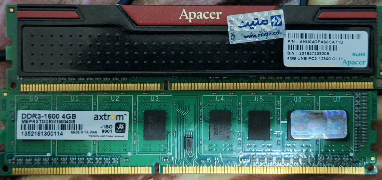 رم ۴ گیگ ddr3 سالم|قطعات و لوازم جانبی رایانه|شیراز, شهرک ایثار|دیوار