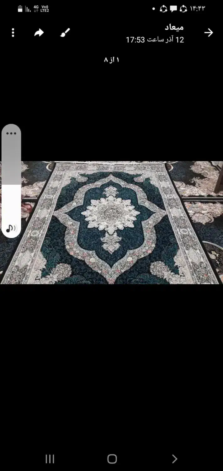 قالی شیش متری|فرش|کارون, |دیوار