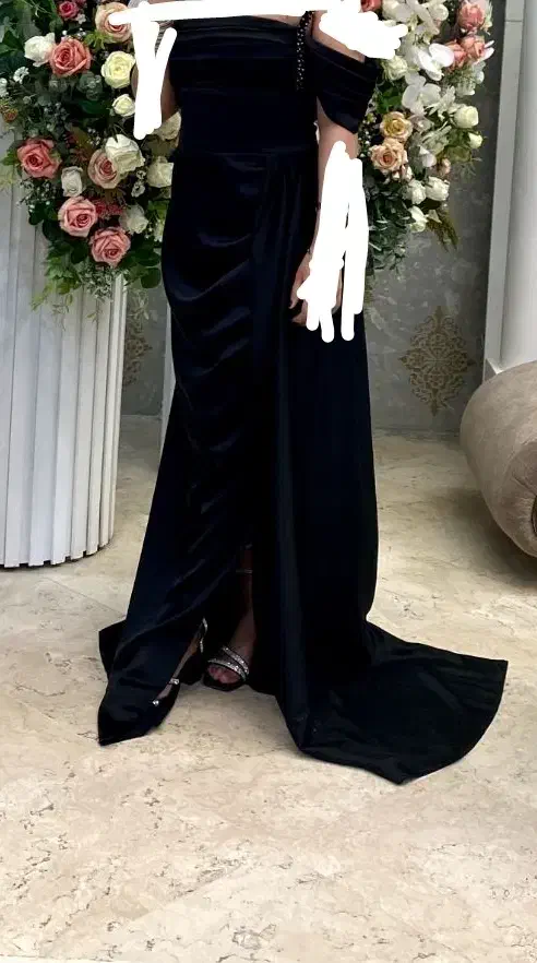 لباس مجلسی ساتن آمریکایی آف شول ر سایز۴۰|لباس|شهریار, شهرک شاهد|دیوار