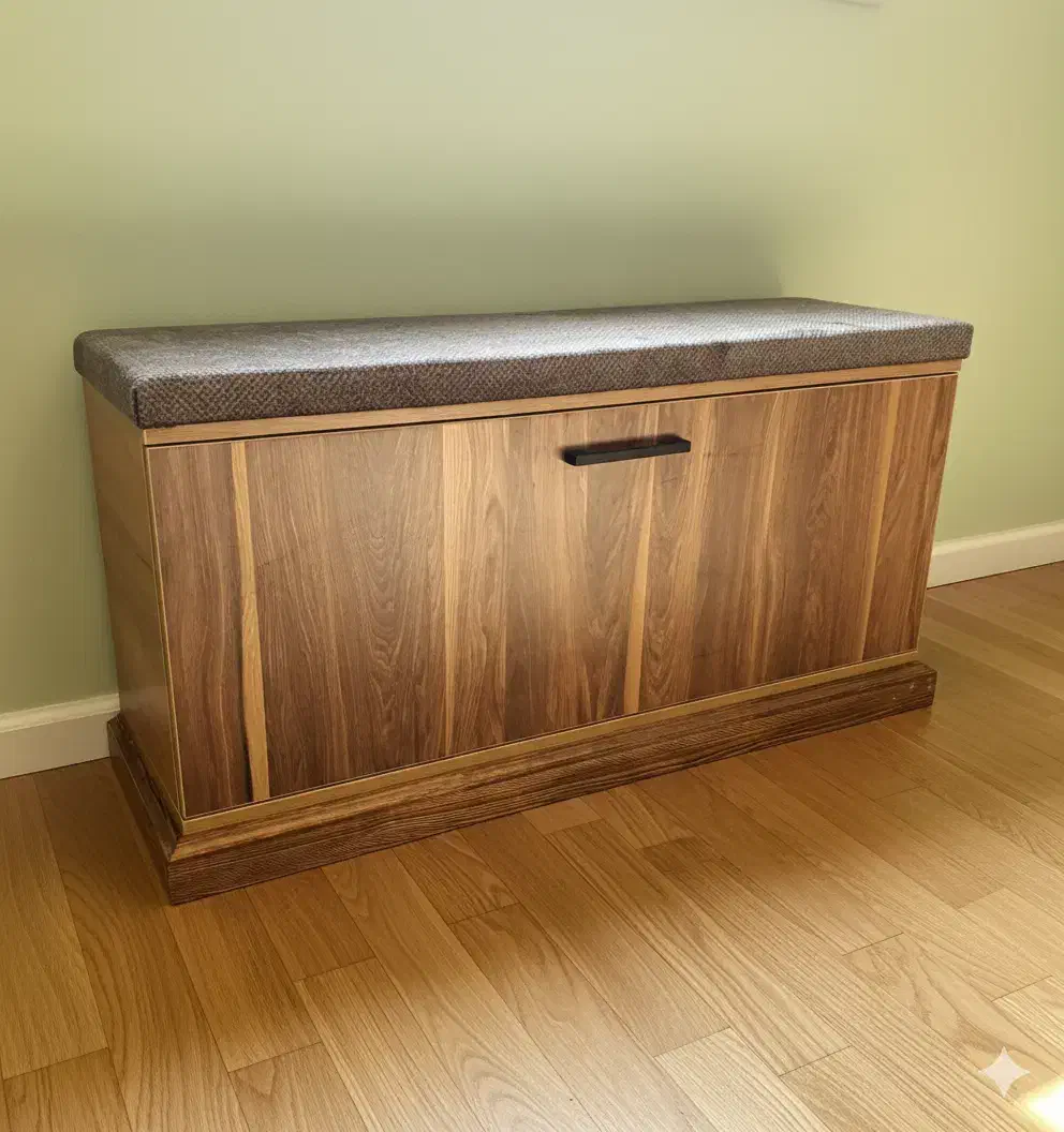 جا کفشی نشیمن دار|جاکفشی، کمد، دراور|هشتگرد, هشتگرد قدیم|دیوار