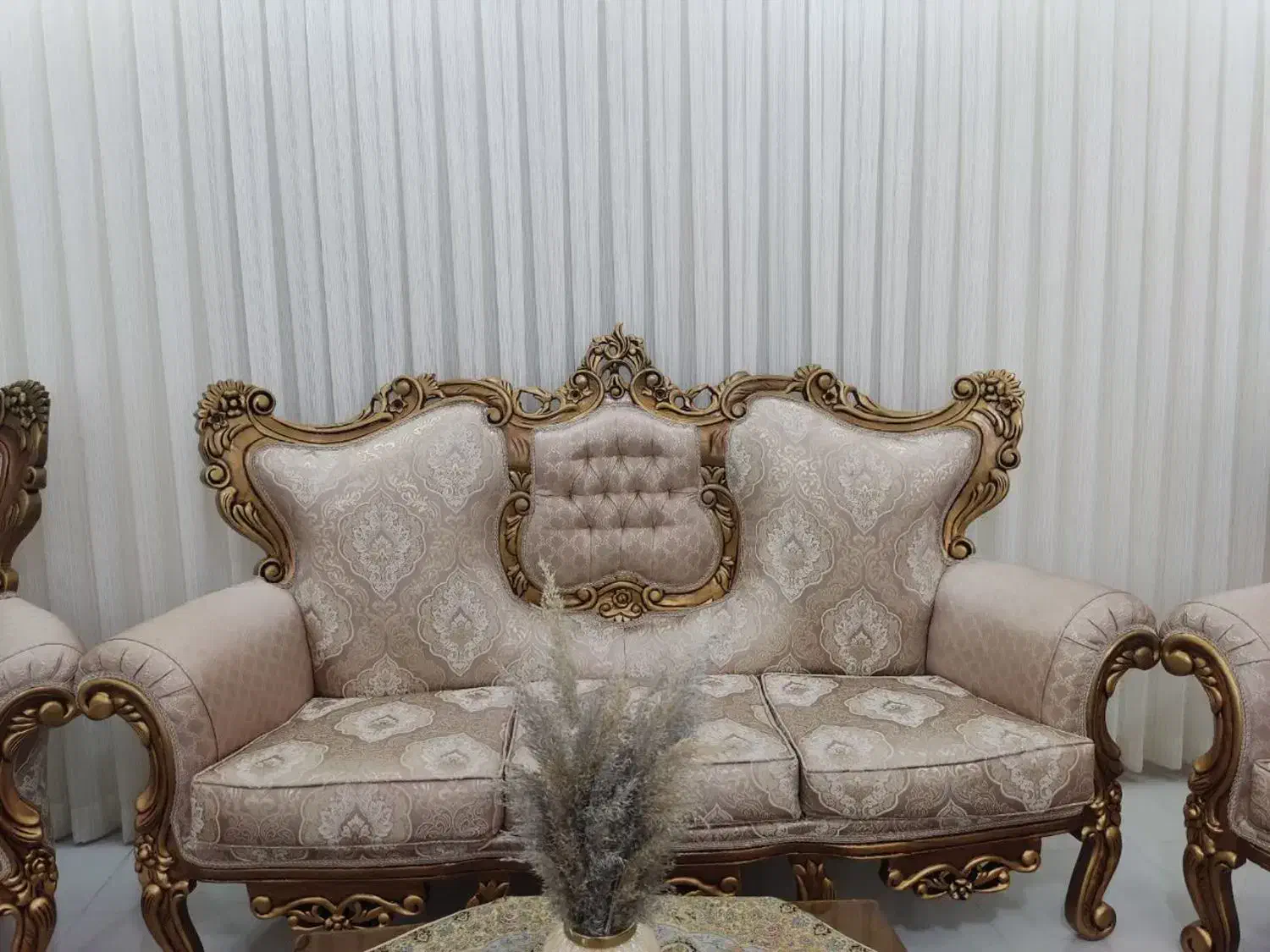 مبل سلطنتی 9نفره چوب راش|مبلمان خانگی و میز عسلی|فردوسیه, |دیوار