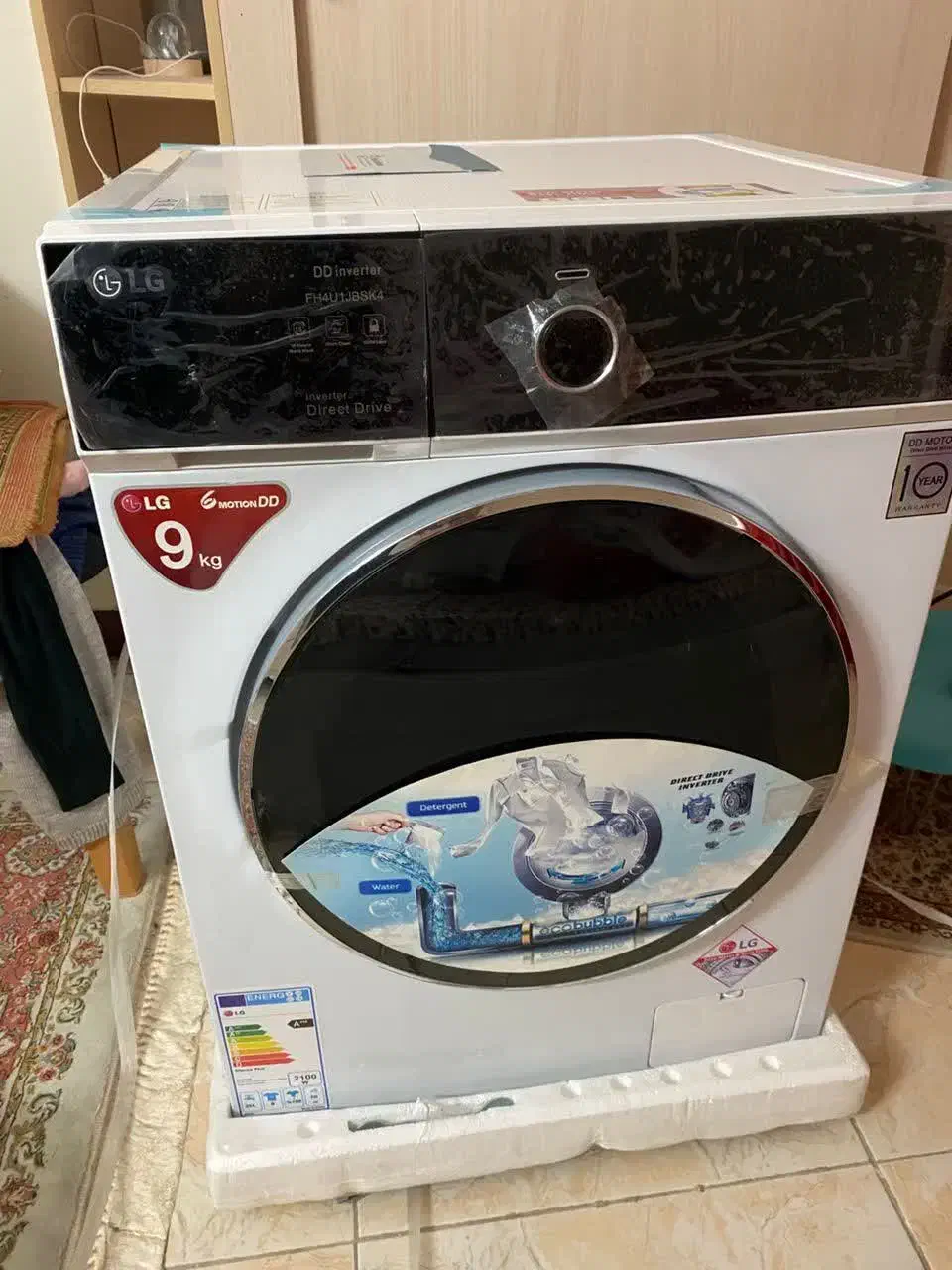 ماشین لباسشویی LG نو نو،  9 کیلویی|ماشین لباسشویی و خشک‌کن لباس|بابل, |دیوار