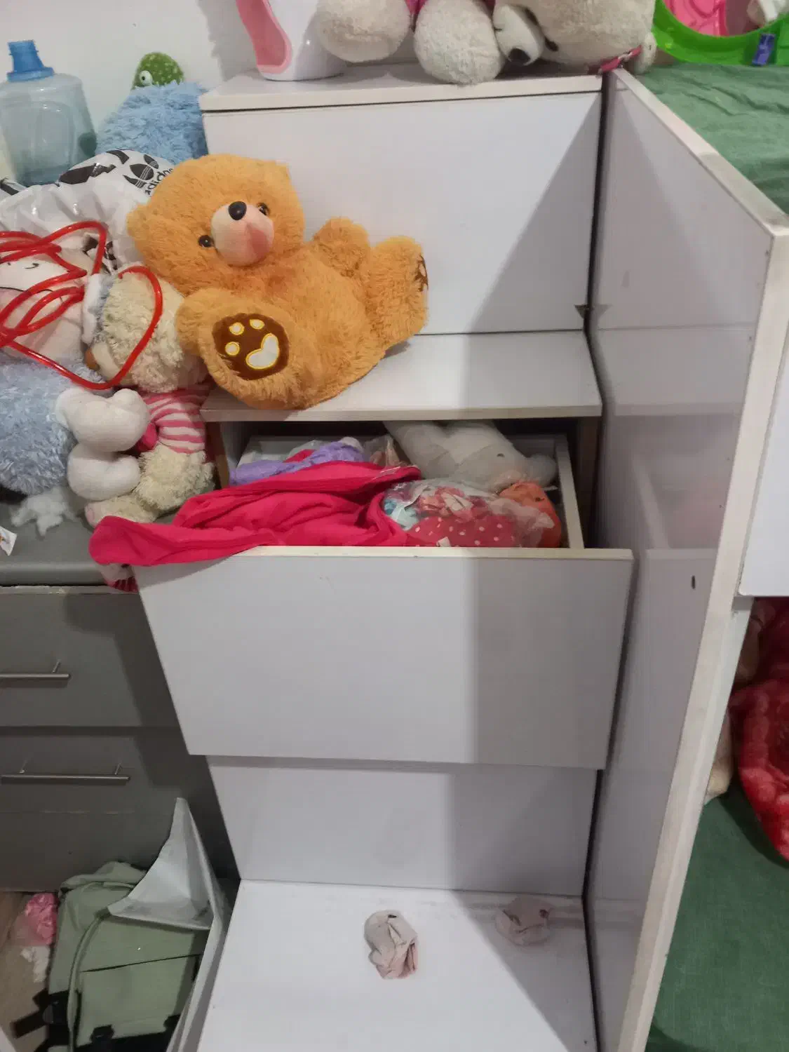 تخت دو طبقه تمام ام دی اف با اهن کشی|تخت و سرویس خواب|رفسنجان, |دیوار