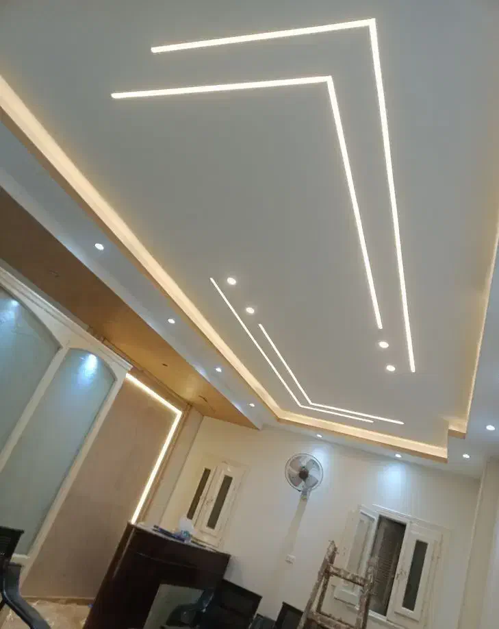 کناف و سقف کاذب pvc (دور باکس و فلت و لاین نوری)|خدمات پیشه و مهارت|اسلامشهر, شهرک مهدیه|دیوار