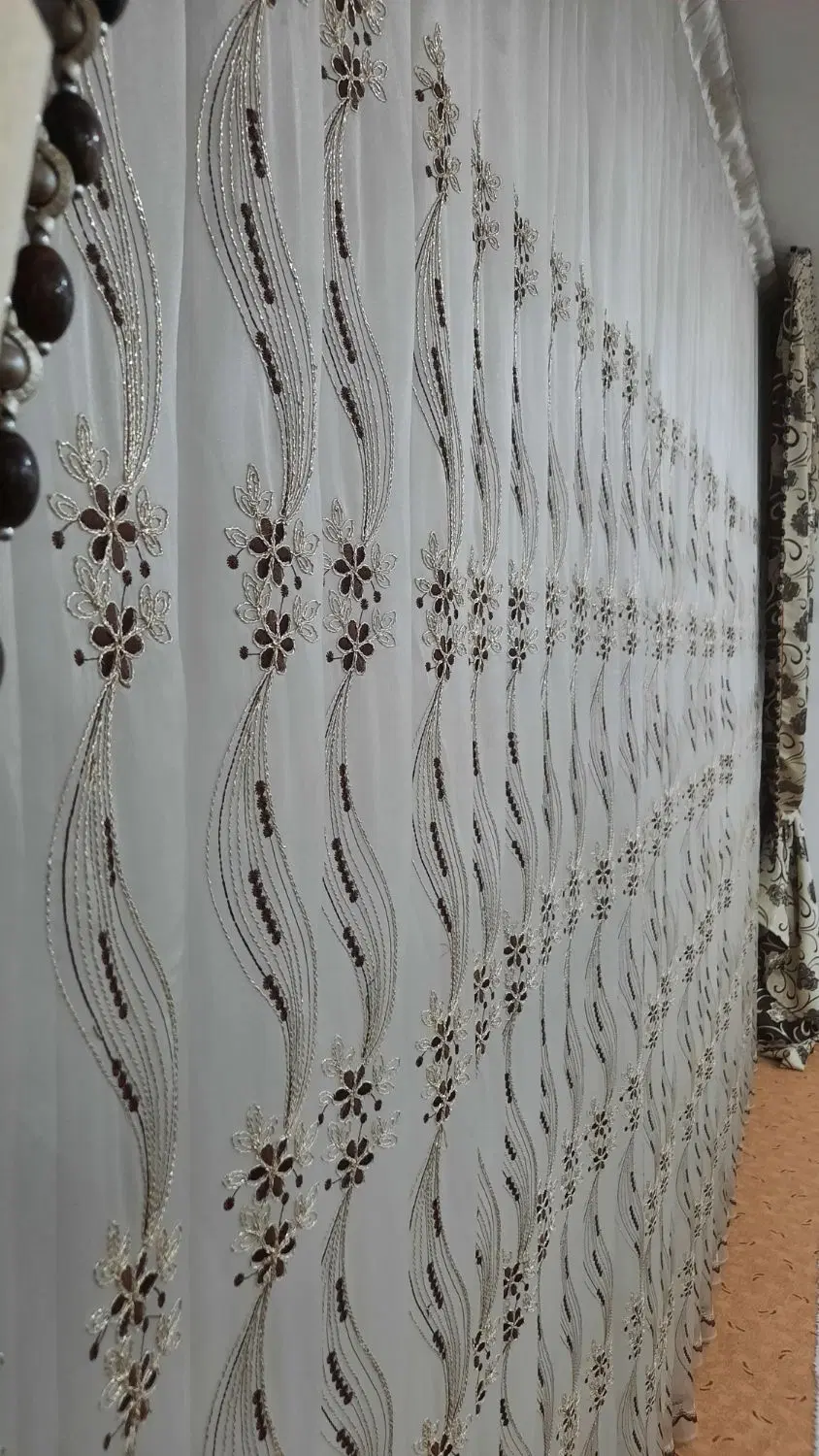 پرده حریر|پرده، رانر، رومیزی|قم, انسجام|دیوار