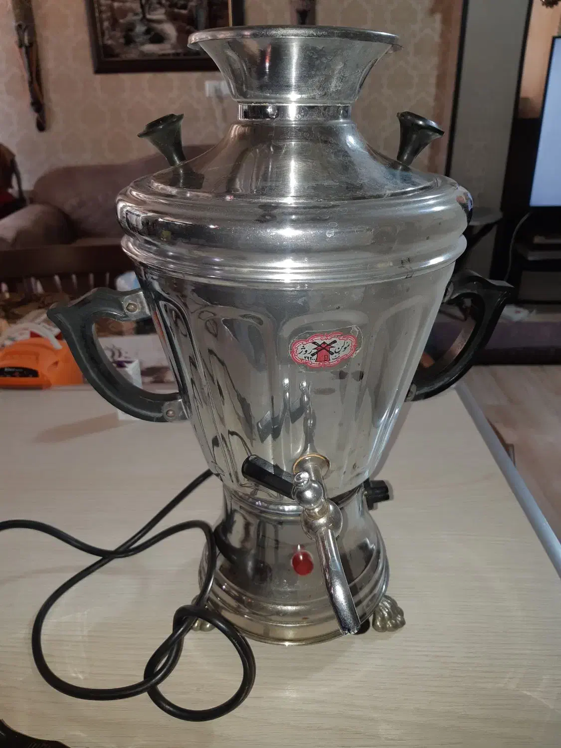 سماور برقی کم مصرف استیل مولنروژ|سماور، چای‌ساز، قهوه‌ساز|اصفهان, شفق|دیوار