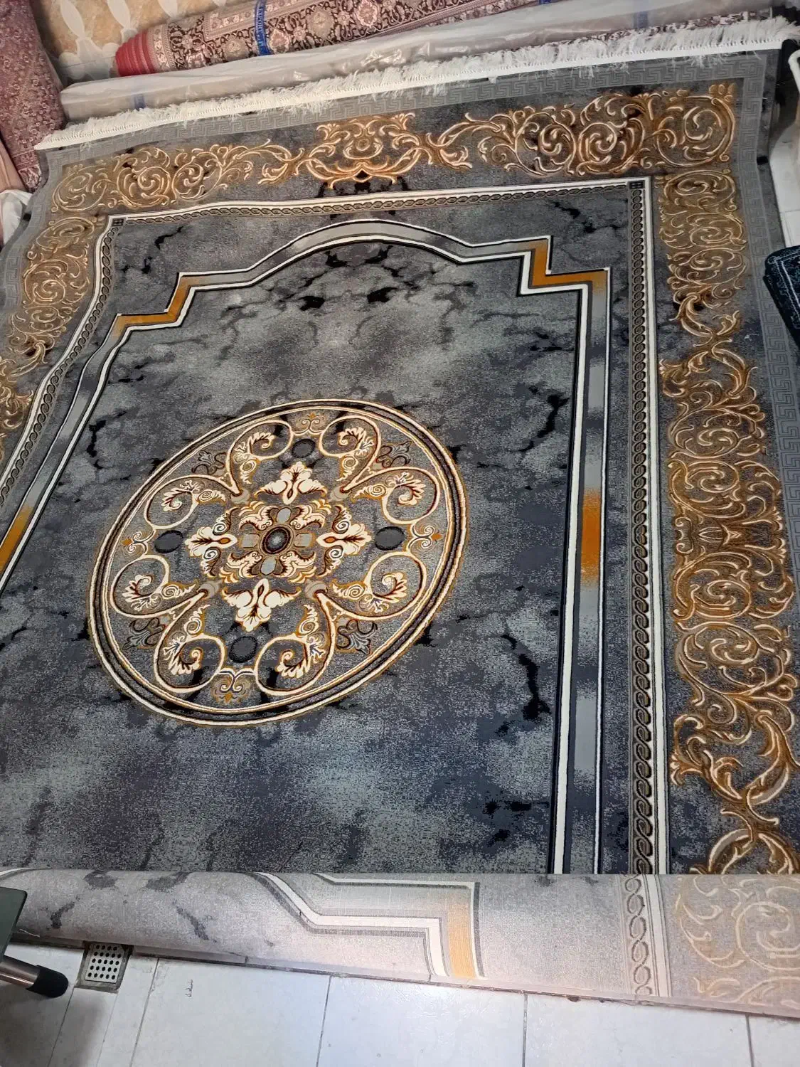 فرش پتو ورساچه گیلدا ریزماهی افشار لاکی|فرش|زنجان, |دیوار