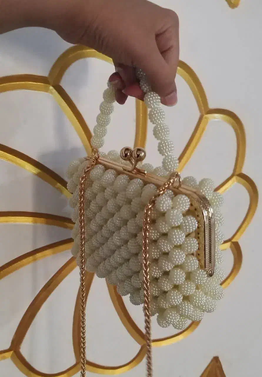 کیف مرواریدی مجلسی|کیف، کفش، کمربند|گرگان, |دیوار