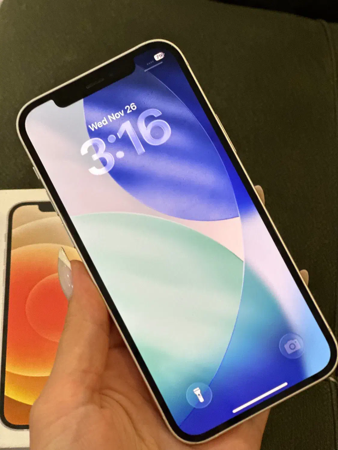 فروش آیفون ۱۲ نرمال پک اصلی|موبایل|لاهیجان, شیشه گران|دیوار