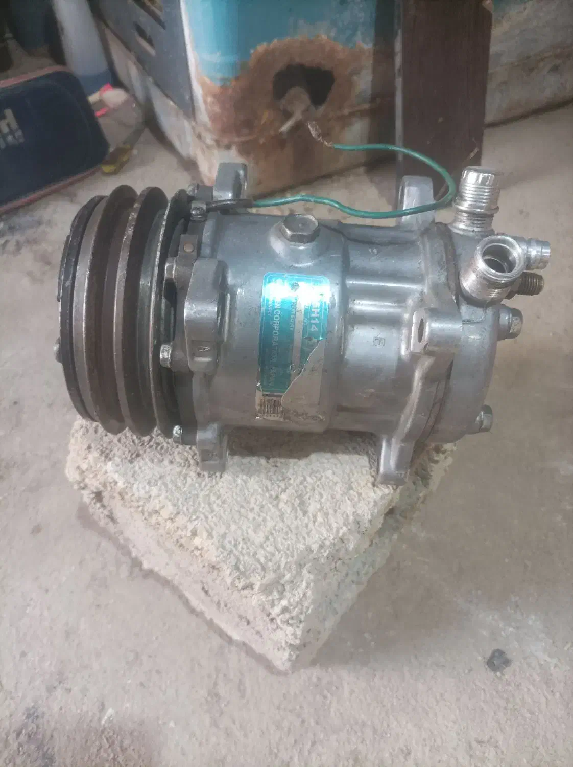 کمپرسور کولر کامیون  5پیستون  ساندن سنگاپور اصل|قطعات یدکی و لوازم جانبی|زرین دشت (فارس), |دیوار