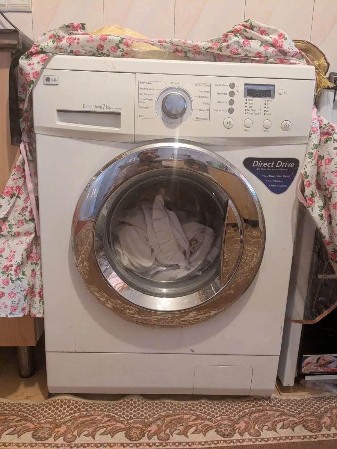 لباسشویی تمام اتومات الجی اورجینال اصل ۷ کیلویی|ماشین لباسشویی و خشک‌کن لباس|شیراز, جوادیه|دیوار